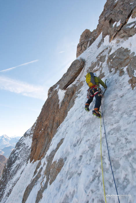 Starting the endless ice ramps to the top