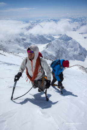 Will and Magnus on the upper slopes
