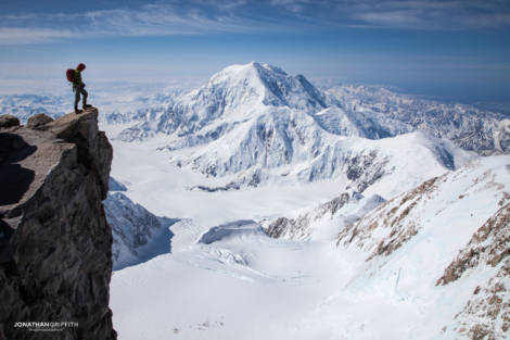 Hero shots. 14 camp below, Hunter on the left and Foraker on the right