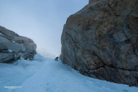 The start of the Japanese couloir