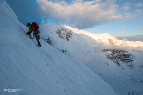 On the hanging snowfield
