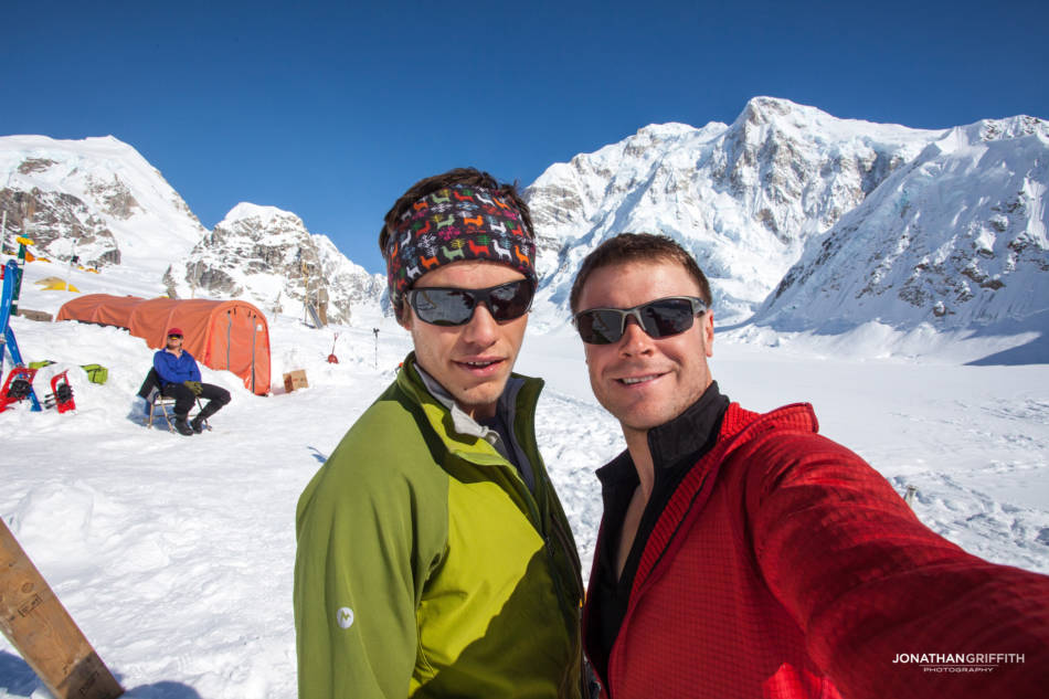 Will and Jon arrival at Kahiltna air strip
