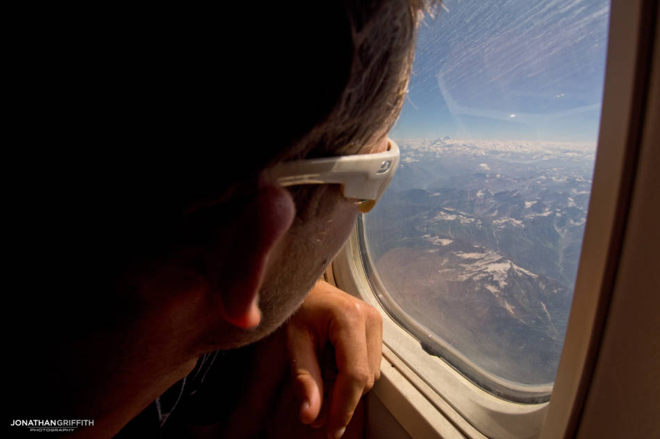 Will eyes up Nanga Parbat from the plane