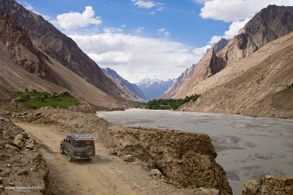 The Hushe Valley with Masherbrum in the distance