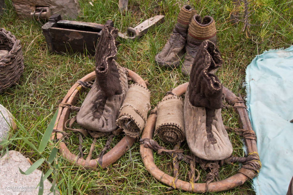 Medieval snow shoes