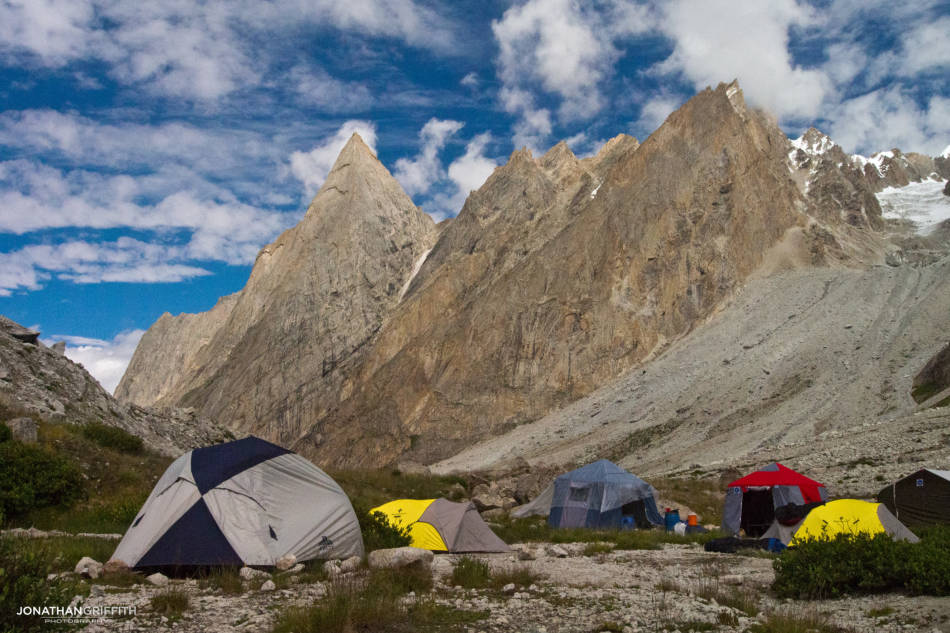 Our Base Camp with Nayser Brakk in the distance