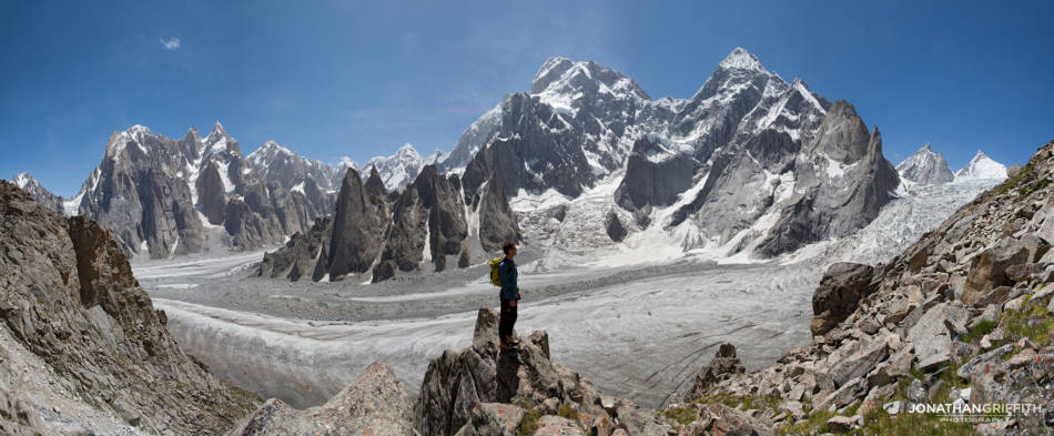 Andy checks out our playground on a recce acclimatisation day