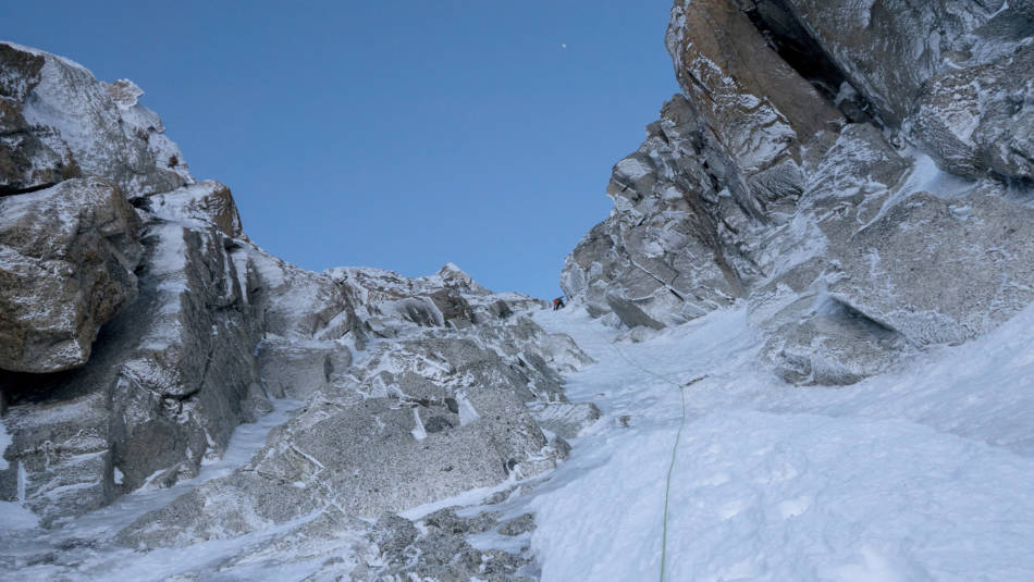 Myself high up on the Escarra, © David Gottler