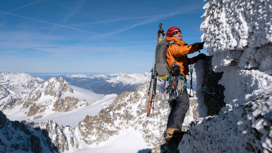 Sunshine on the Argentiere N Ridge, © David Gottler