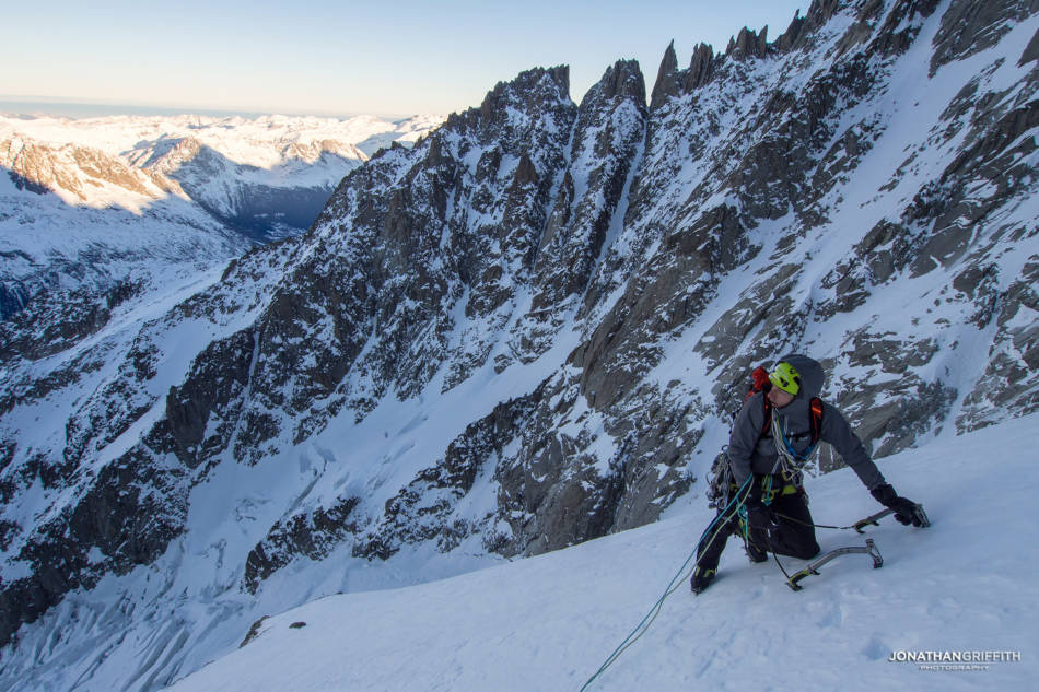 High up at sunrise