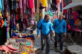 Ueli and Simone in Namche Bazar