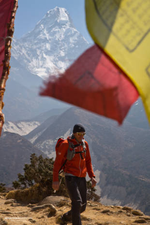 Ueli beneath Ama Dablam