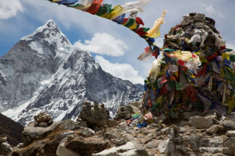 Ama Dablam and prayer flags