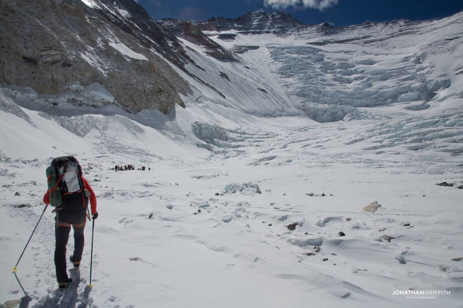 Ueli heads in to the Lhotse Face