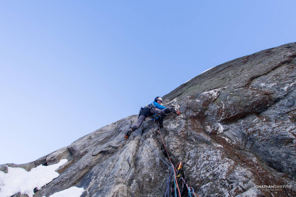 Dougal on the top pitch