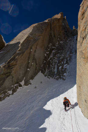 Adam heads in to the cold depths...