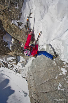 Steph pulling out of the crux