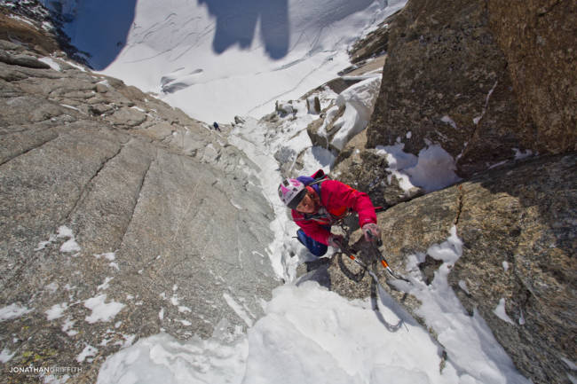 Steph pulling out of the crux