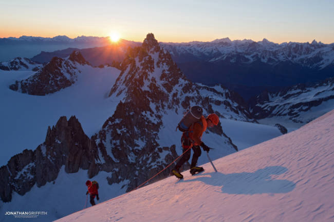 Sunrise on the Chardonnet