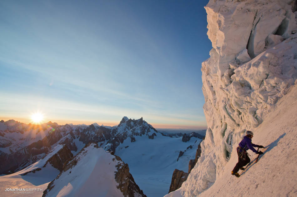 Tom on Left Edge at sunrise