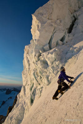 Tom on Left Edge at sunrise
