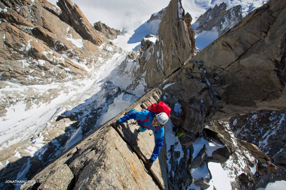 Ben Briggs on the Diables Arete