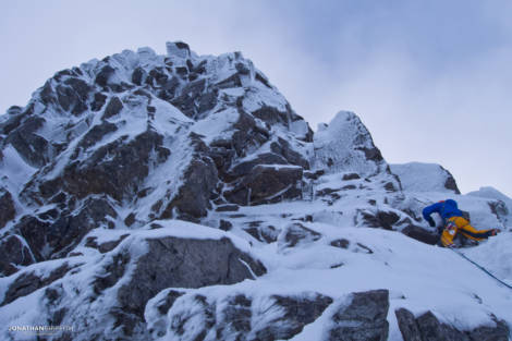 The top part of Central Buttress