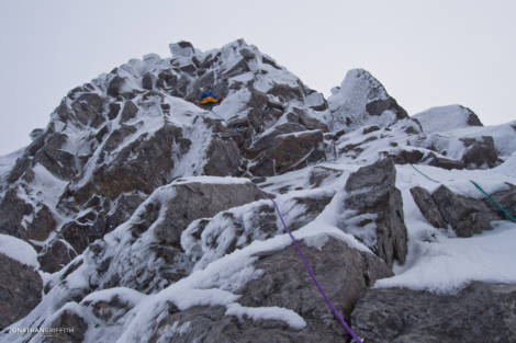The top part of Central Buttress