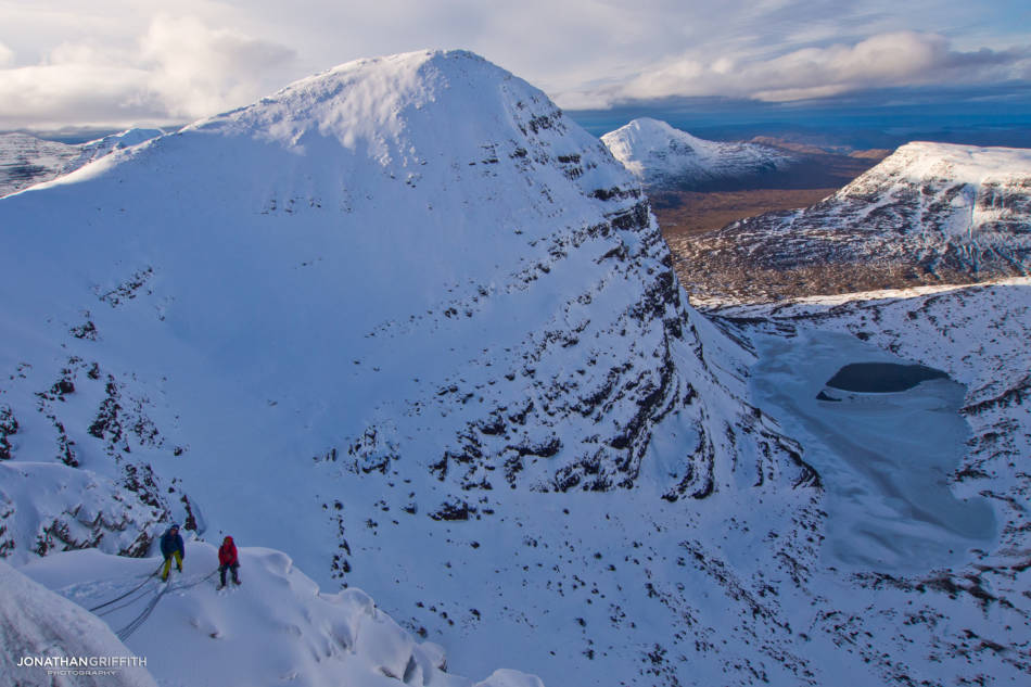 Tom Grant and Paul Swail eye up the rest of Piggot's Route