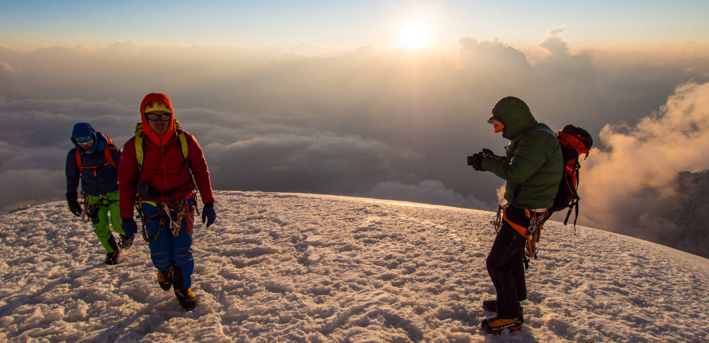 Conducting a photoshoot high up on Ama Dablam, © Andy Houseman