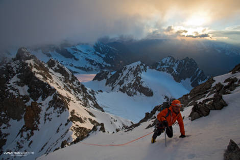 Moody sunrise on the Tour Noire