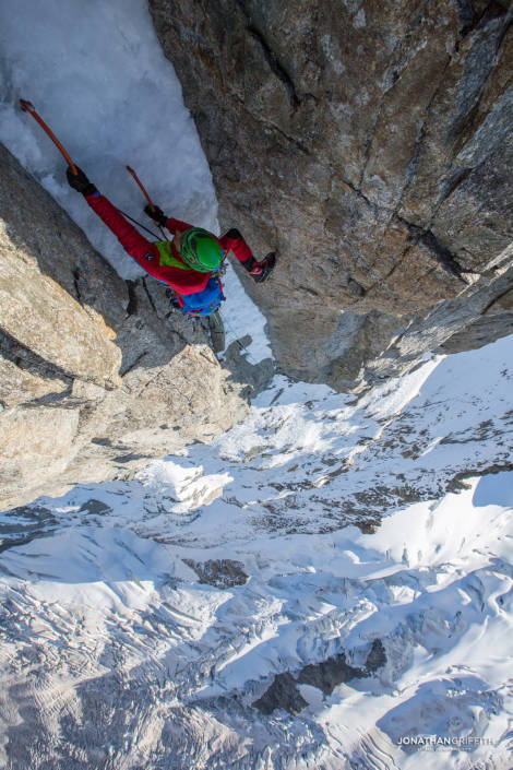 Seb on the final exit pitches