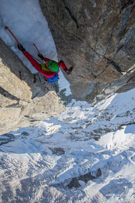Hitting the sun at the top of the route