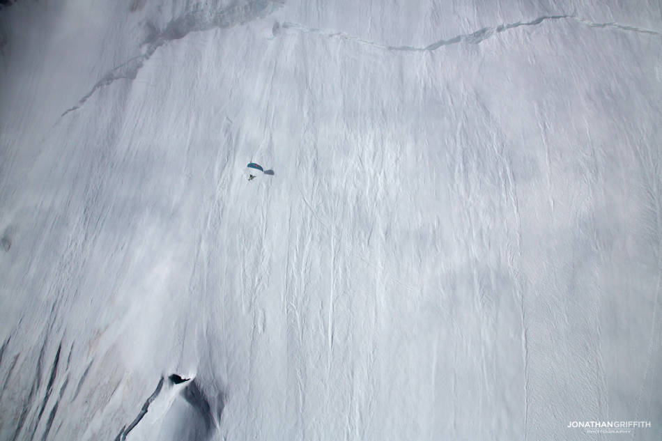 Dipping between the cloud layers on the Monte Rosa