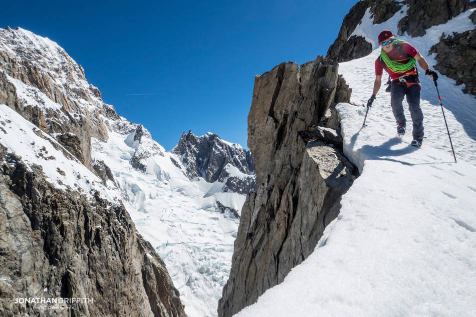 Wild backdrops but wary of the huge cornices everywhere now