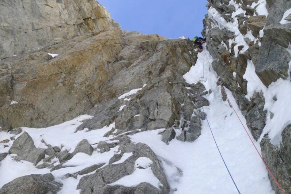 Good ice finally on the last pitch, © Will Sim