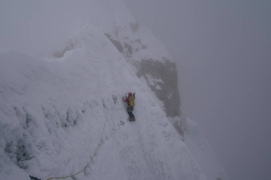 Heading off in to the storm and the honeycomb ridge