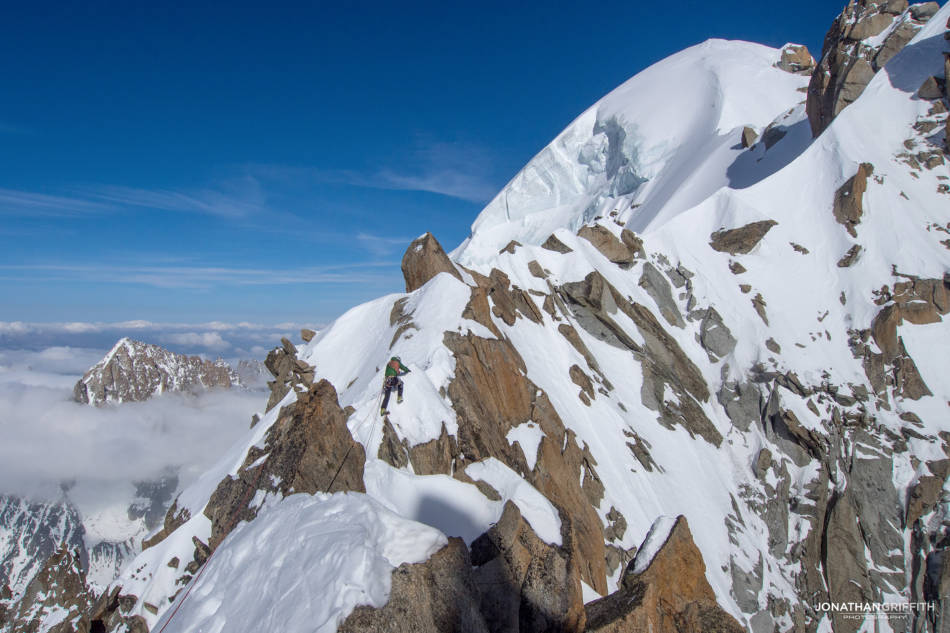 Sans Nom Ridge and the Aiguille Verte