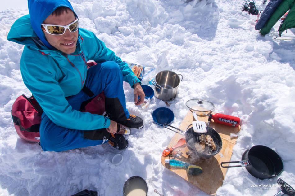 The luxury of sunshine and cooking outside
