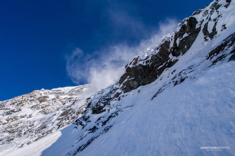 Just one of dozens of avalanches that came pouring down