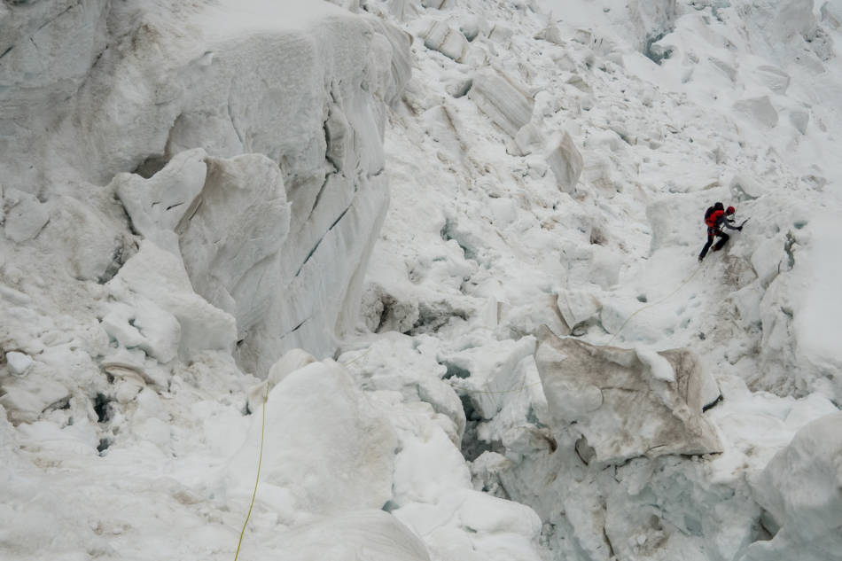 Part of the icefall