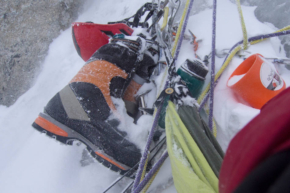 Not ideal starting the day with boots full of snow