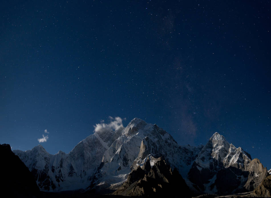 K6 Massif under a full moon
