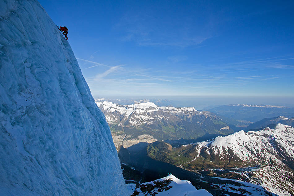 Ueli Steck soloing the Monch N Face